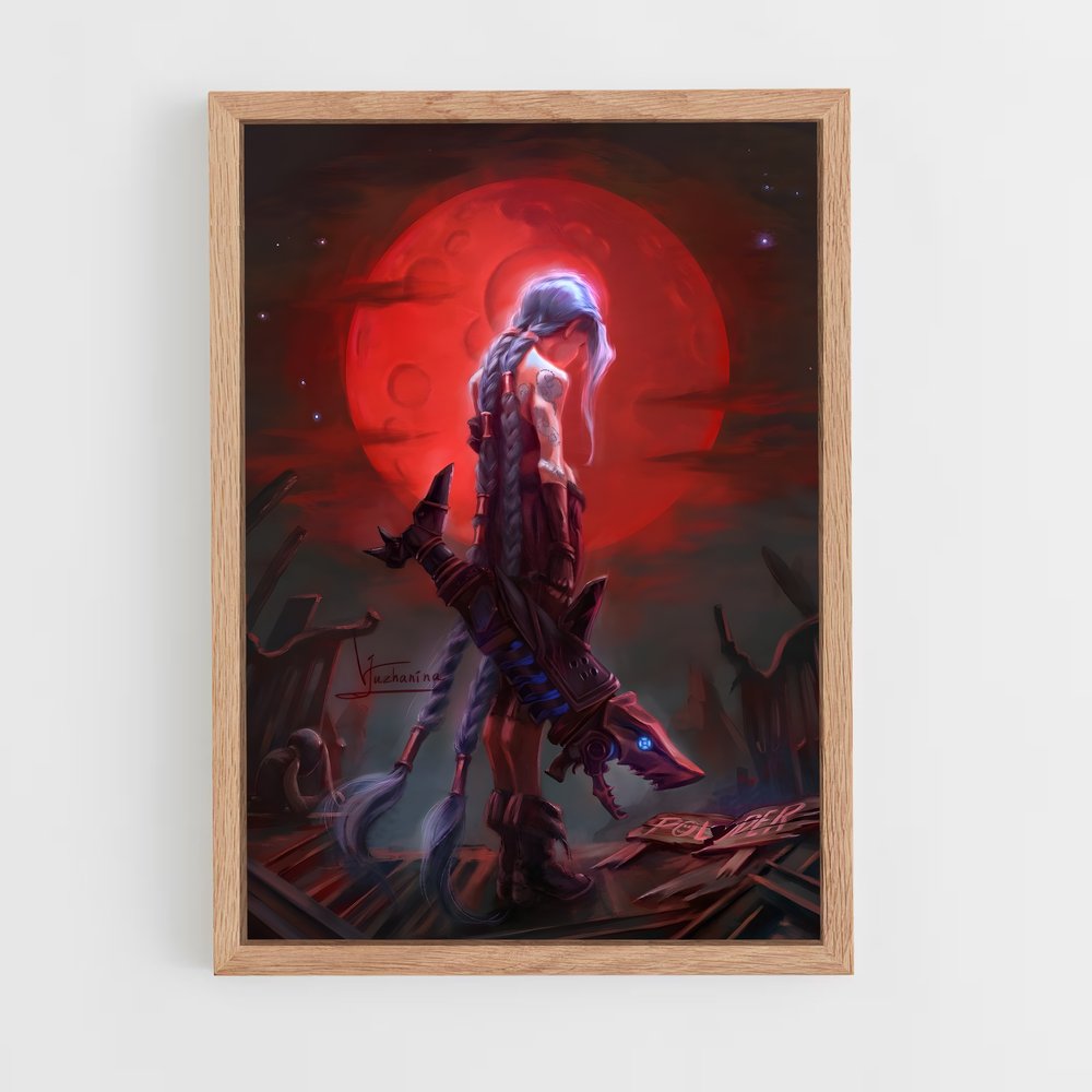 Poster Lame de Lune Rouge – affiche League Of Legends (vue 4)
